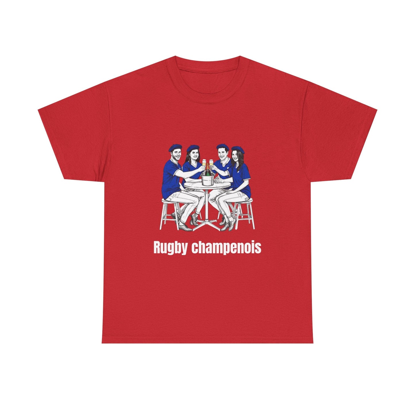 Champagne Rugby T-shirt - Gift for French rugby fans - Rugby & Beer