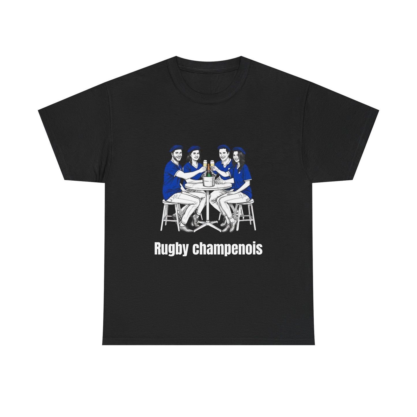 Champagne Rugby T-shirt - Gift for French rugby fans - Rugby & Beer