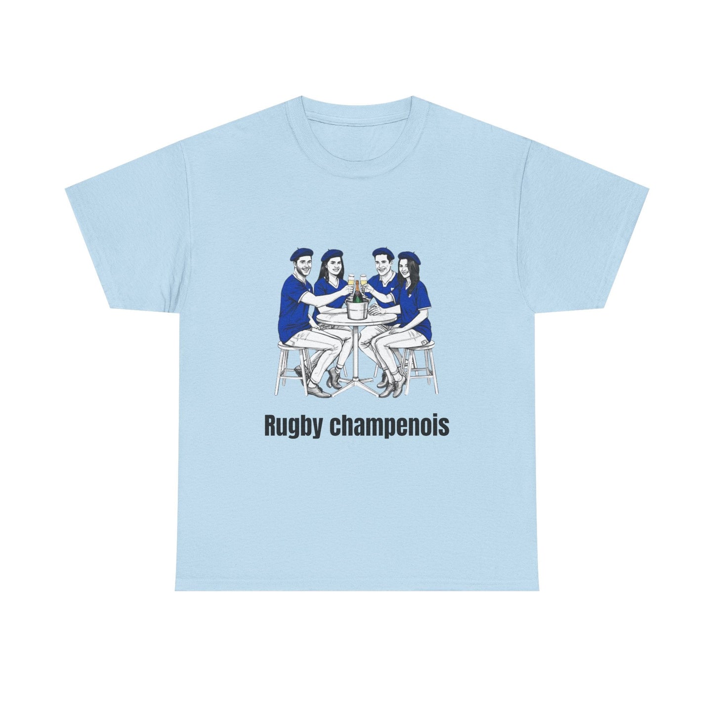 Champagne Rugby T-shirt - Gift for French rugby fans - Rugby & Beer