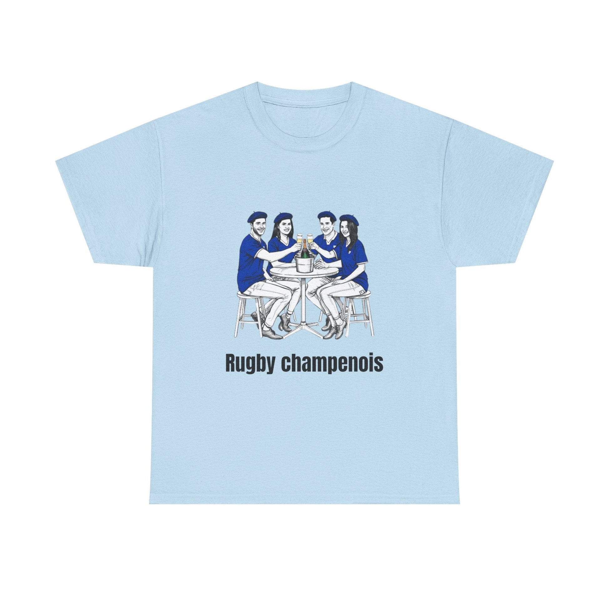 Champagne Rugby T-shirt - Gift for French rugby fans - Rugby & Beer