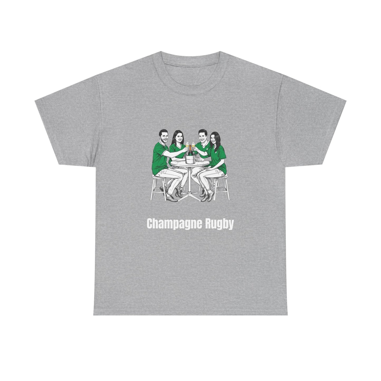 Champagne Rugby T-Shirt – Irish Rugby Fan Gift - Rugby & Beer