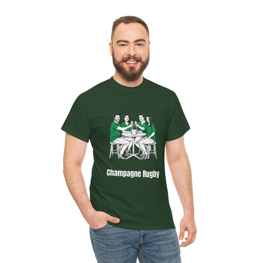 Champagne Rugby T-Shirt – Irish Rugby Fan Gift - Rugby & Beer