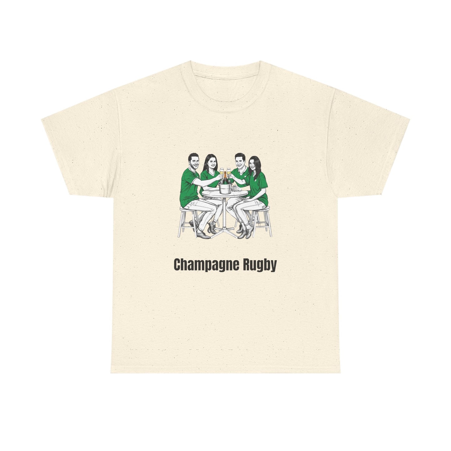 Champagne Rugby T-Shirt – Irish Rugby Fan Gift - Rugby & Beer