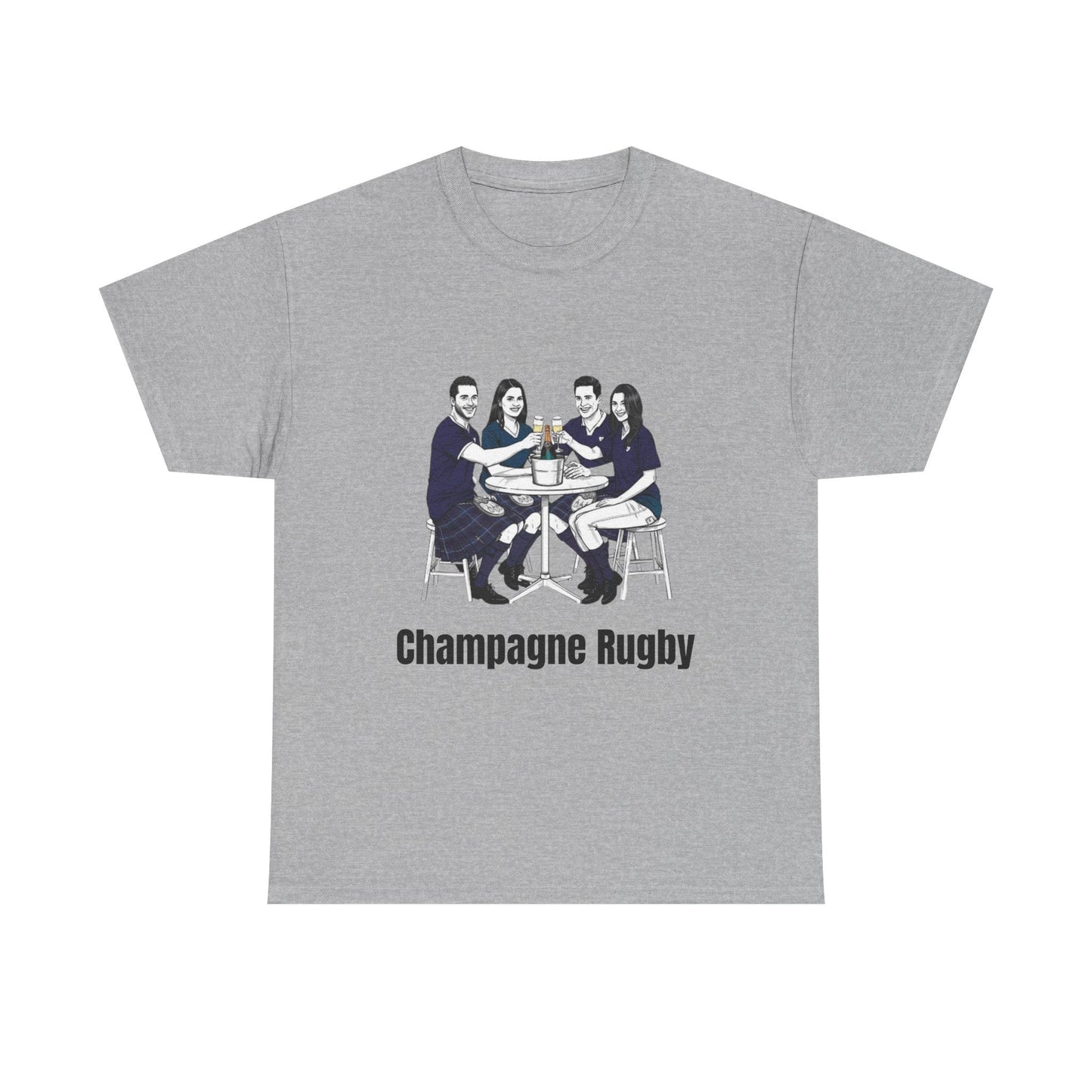 Champagne Rugby T-Shirt – Six Nations Scotland Fan Gift - Rugby & Beer