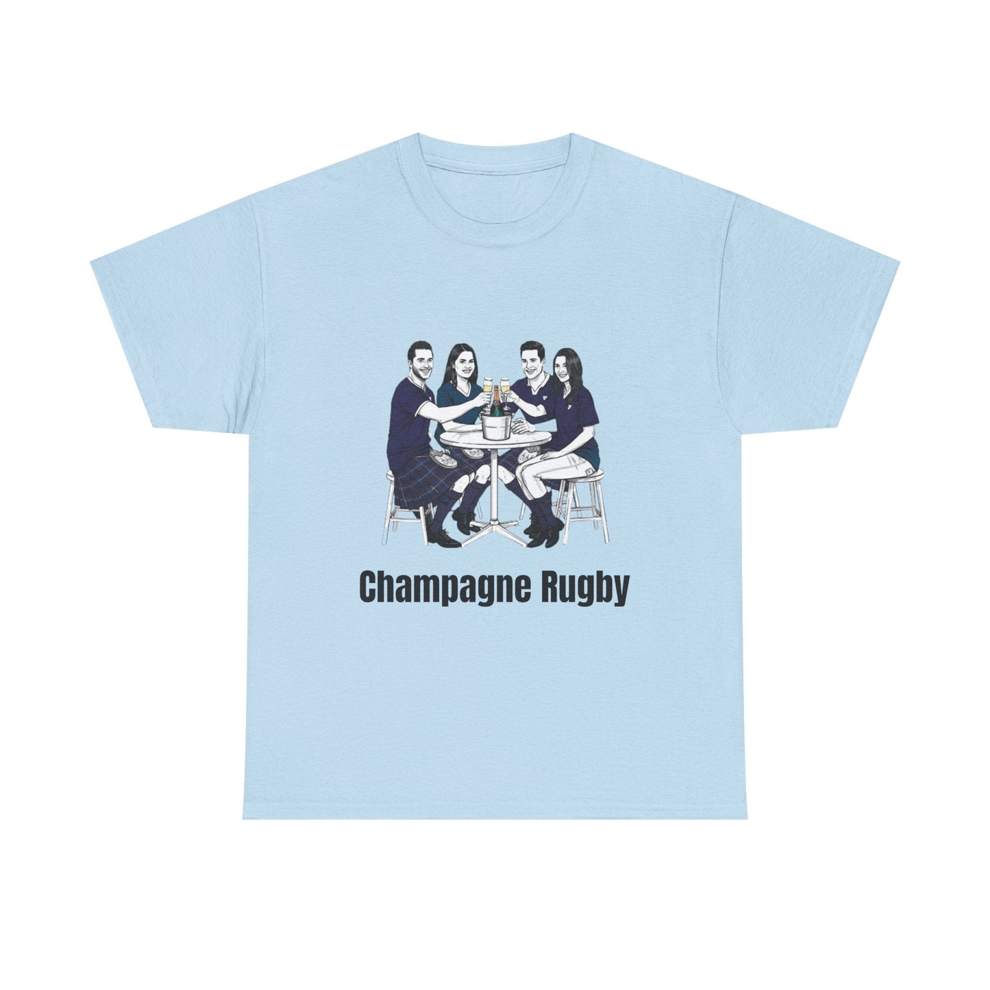 Champagne Rugby T-Shirt – Six Nations Scotland Fan Gift - Rugby & Beer