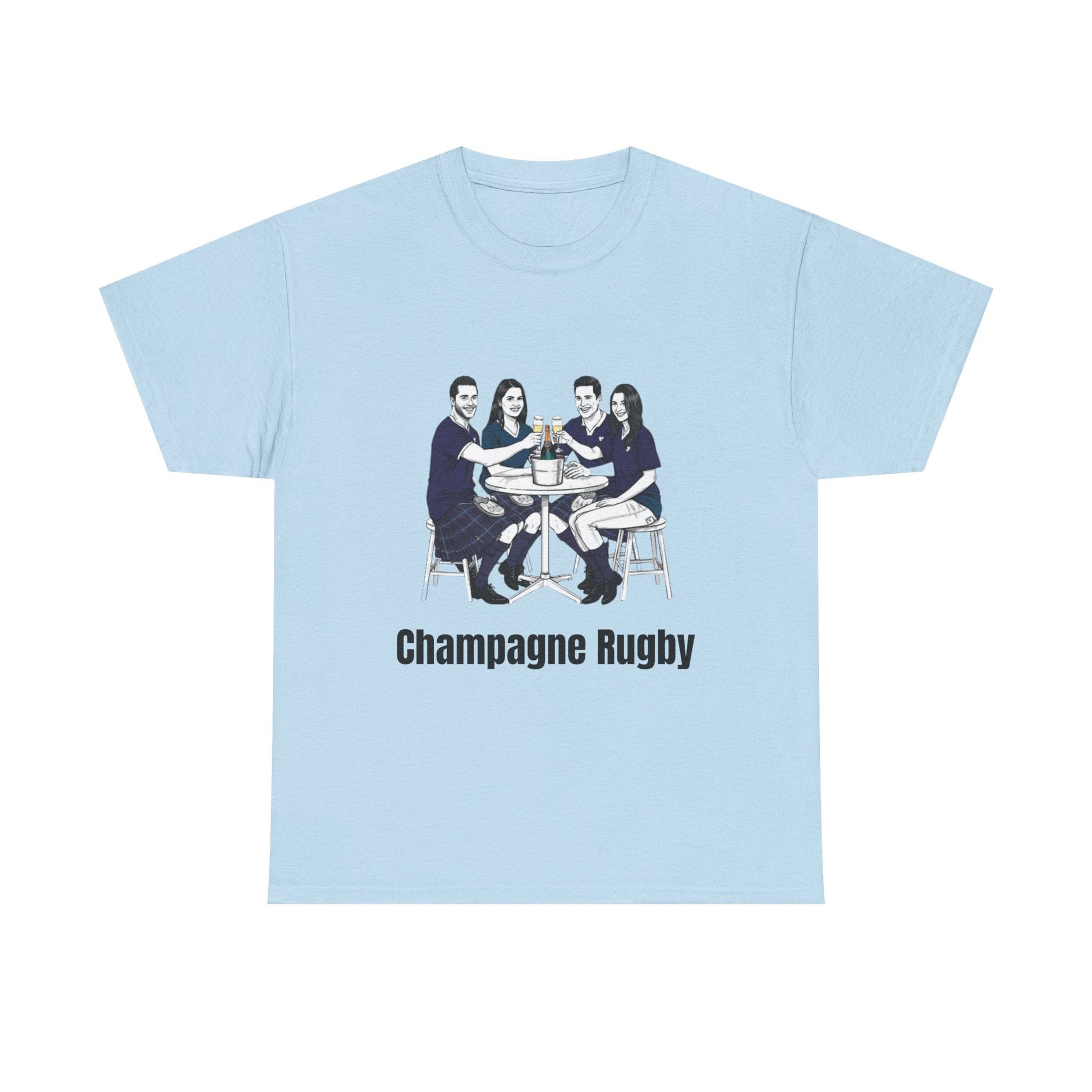Champagne Rugby T-Shirt – Six Nations Scotland Fan Gift - Rugby & Beer