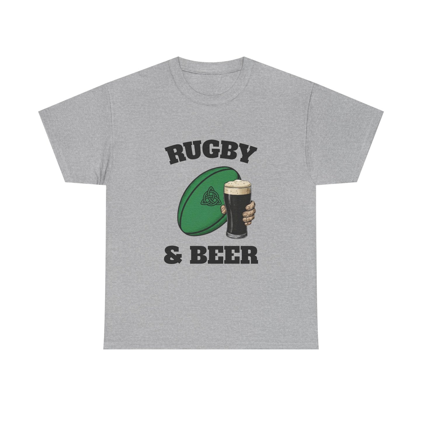 Irish Rugby & Beer T-Shirt – Perfect for Match Days, Gifts & Lads Trips - Rugby & Beer