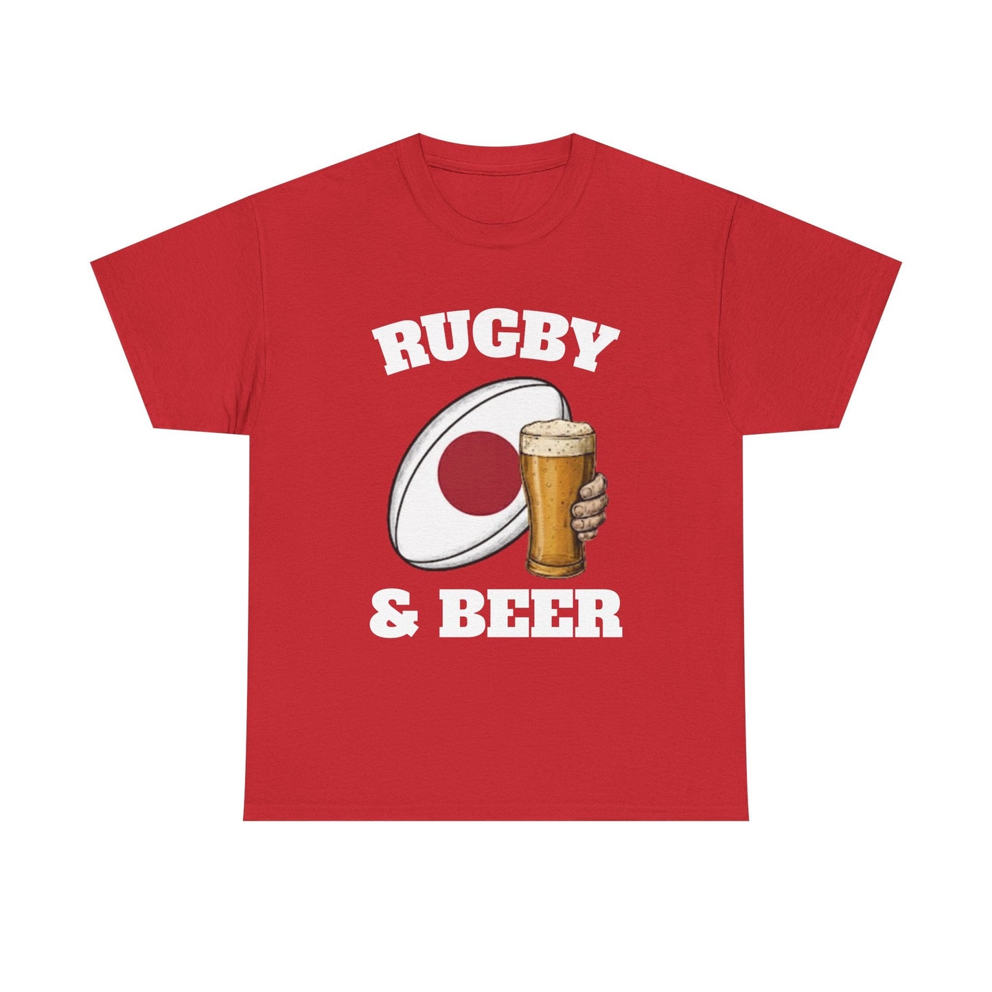 Japan Rugby & Beer T-Shirt – Brave Blossoms Match - Day Fan Tee - Rugby & Beer