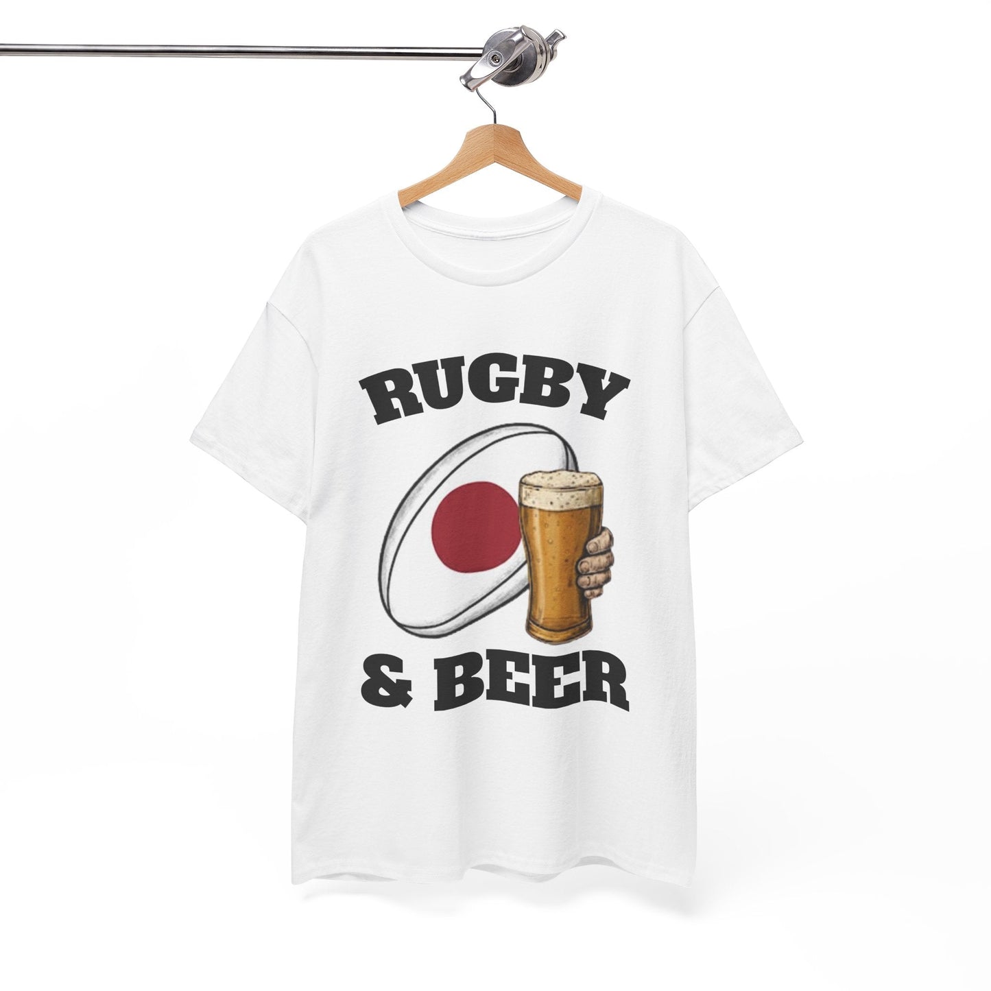 Japan Rugby & Beer T-Shirt – Brave Blossoms Match - Day Fan Tee - Rugby & Beer