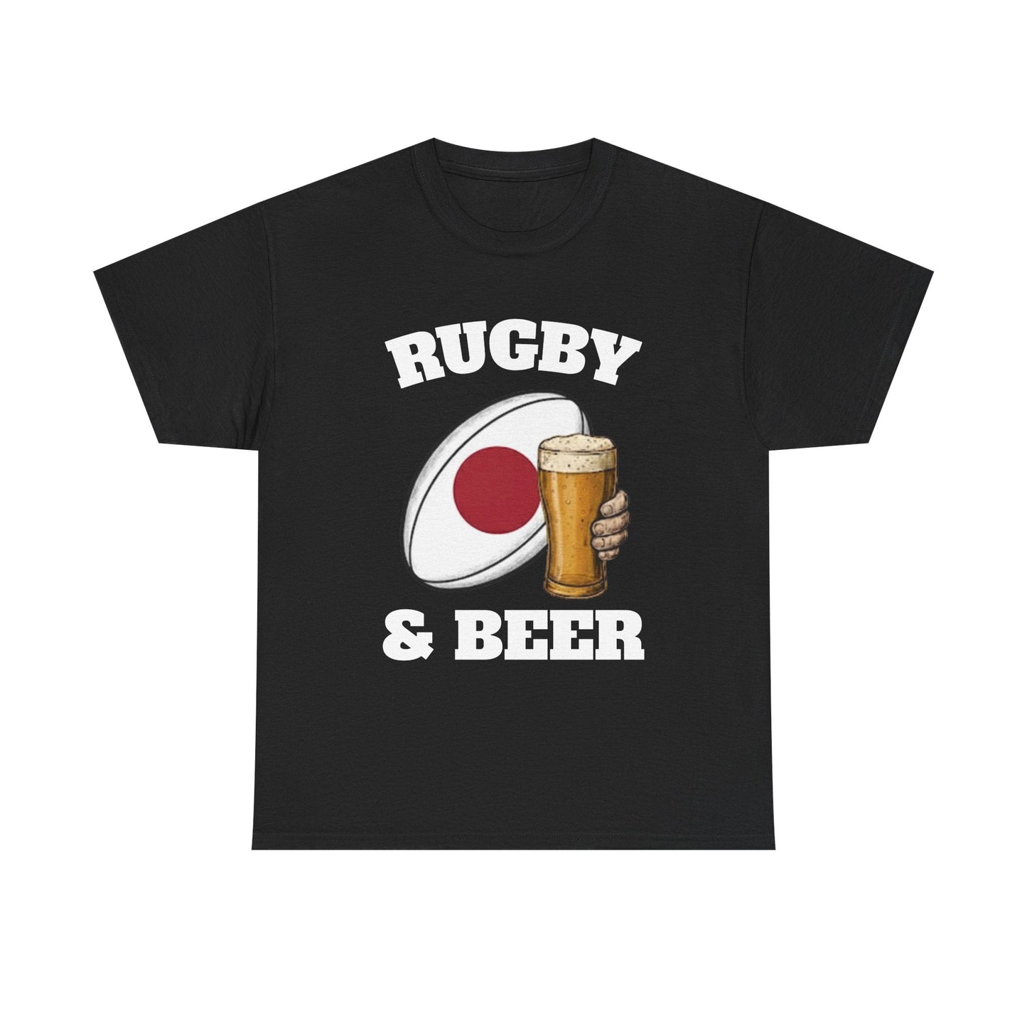 Japan Rugby & Beer T-Shirt – Brave Blossoms Match - Day Fan Tee - Rugby & Beer