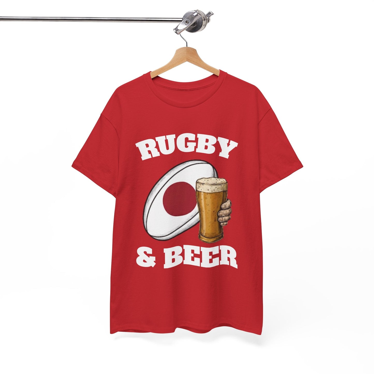 Japan Rugby & Beer T-Shirt – Brave Blossoms Match - Day Fan Tee - Rugby & Beer