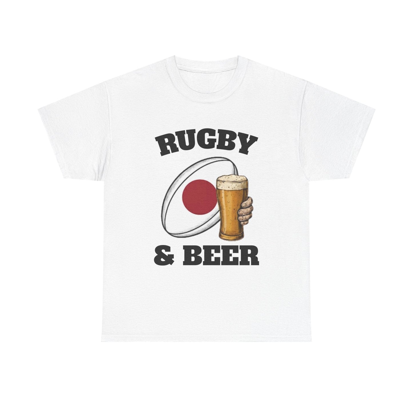 Japan Rugby & Beer T-Shirt – Brave Blossoms Match - Day Fan Tee - Rugby & Beer