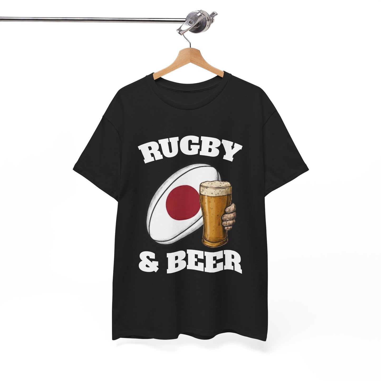 Japan Rugby & Beer T-Shirt – Brave Blossoms Match - Day Fan Tee - Rugby & Beer
