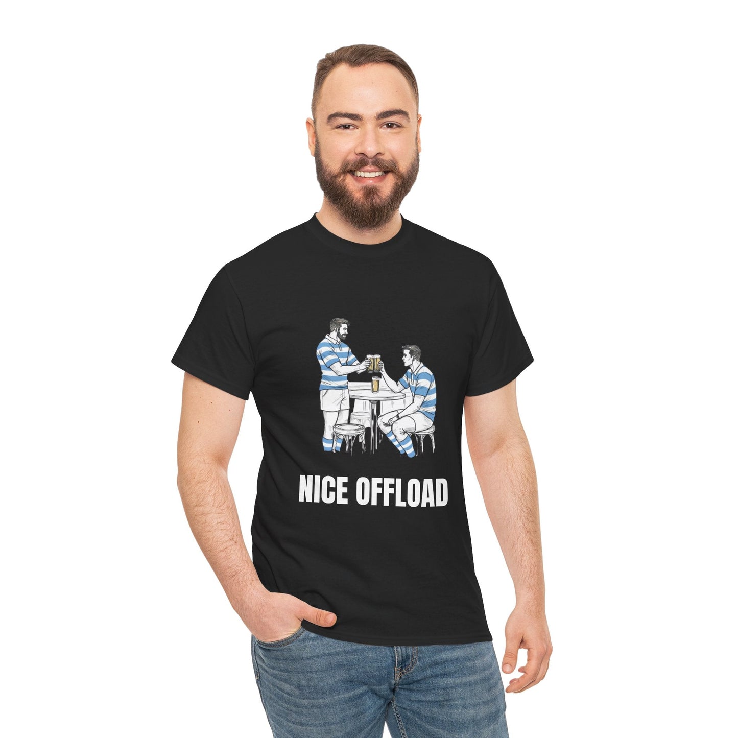 Nice Offload – Argentina Rugby Fan T-Shirt | Rugby & Beer - Rugby & Beer