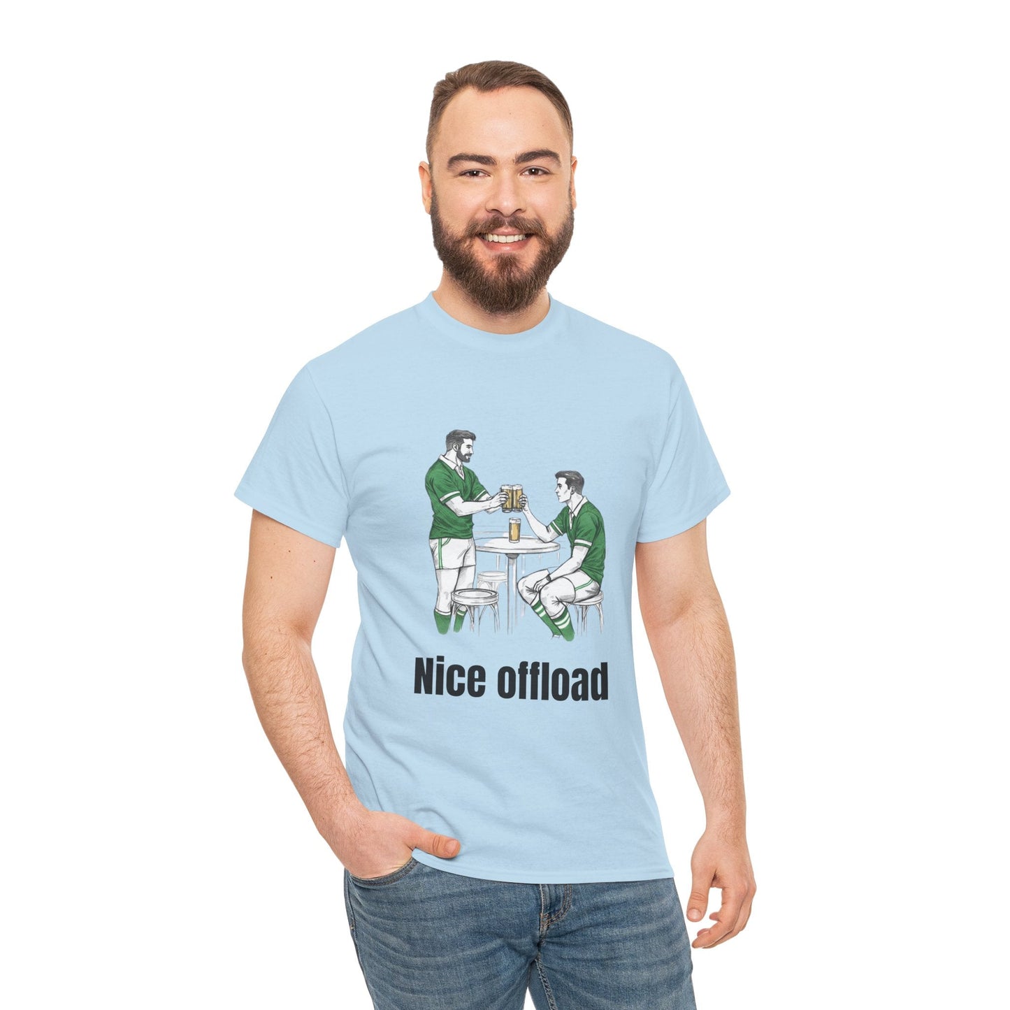 Nice Offload Rugby T-Shirt – Irish Rugby Fan Gift - Rugby & Beer