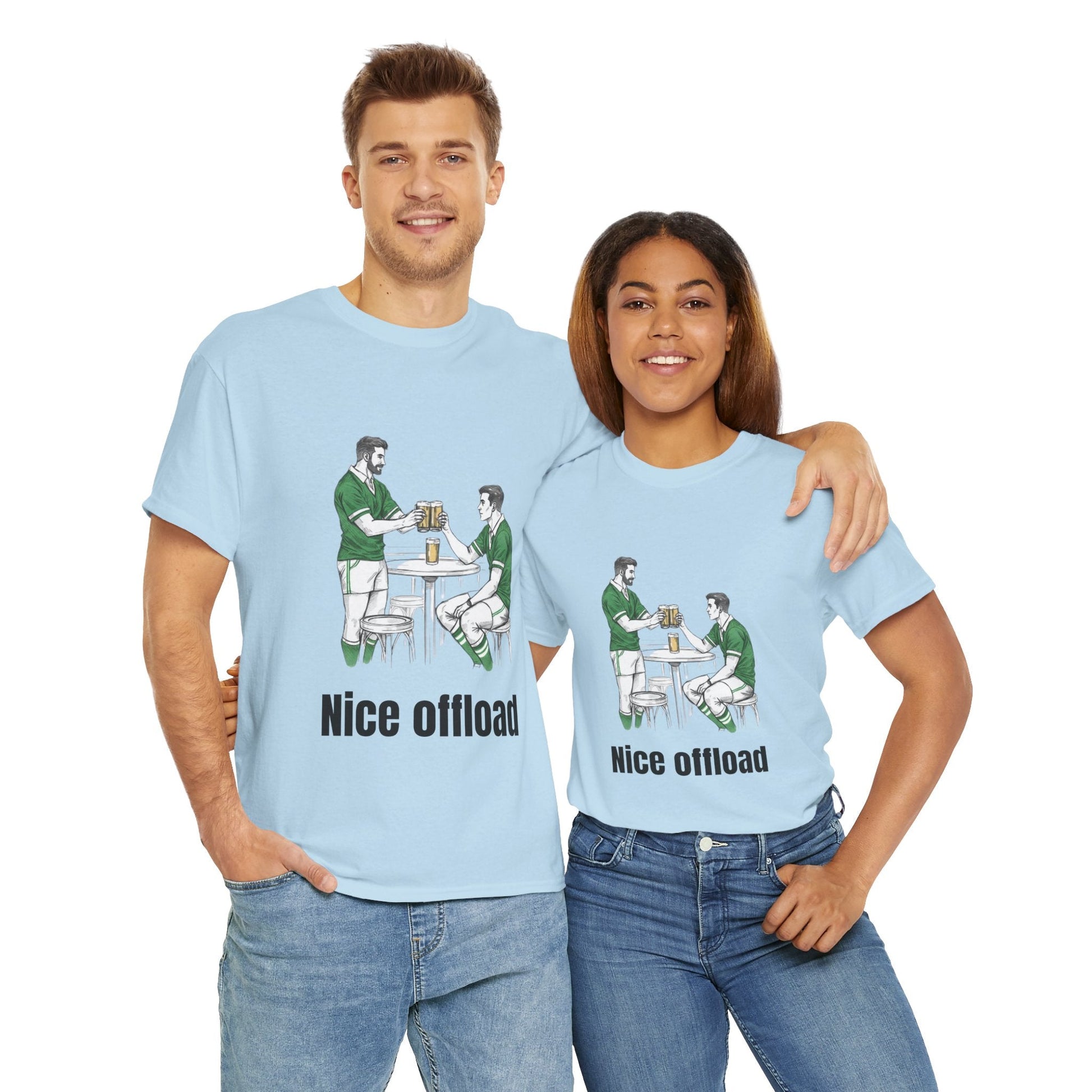 Nice Offload Rugby T-Shirt – Irish Rugby Fan Gift - Rugby & Beer