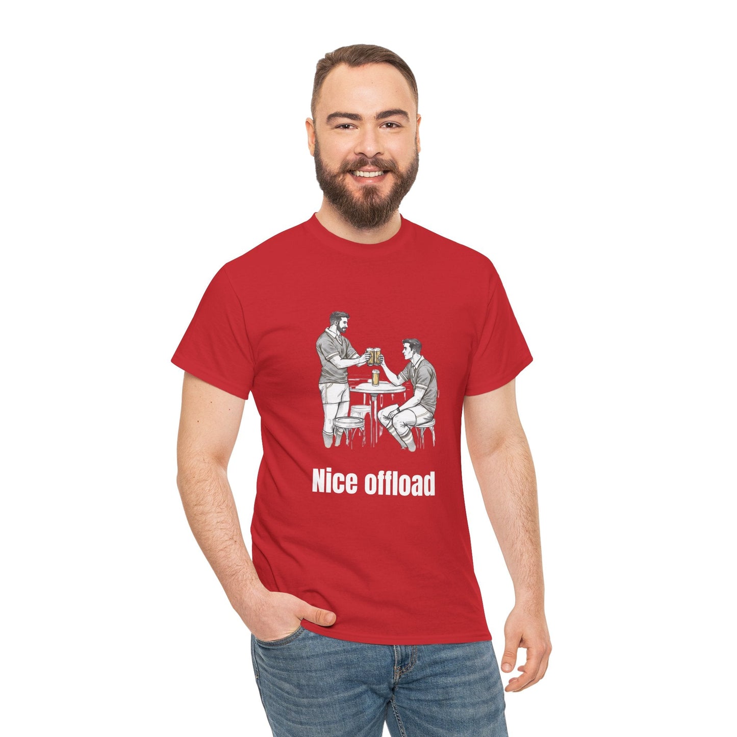 Nice Offload Rugby T-Shirt – Rugby Fan Gift - Rugby & Beer