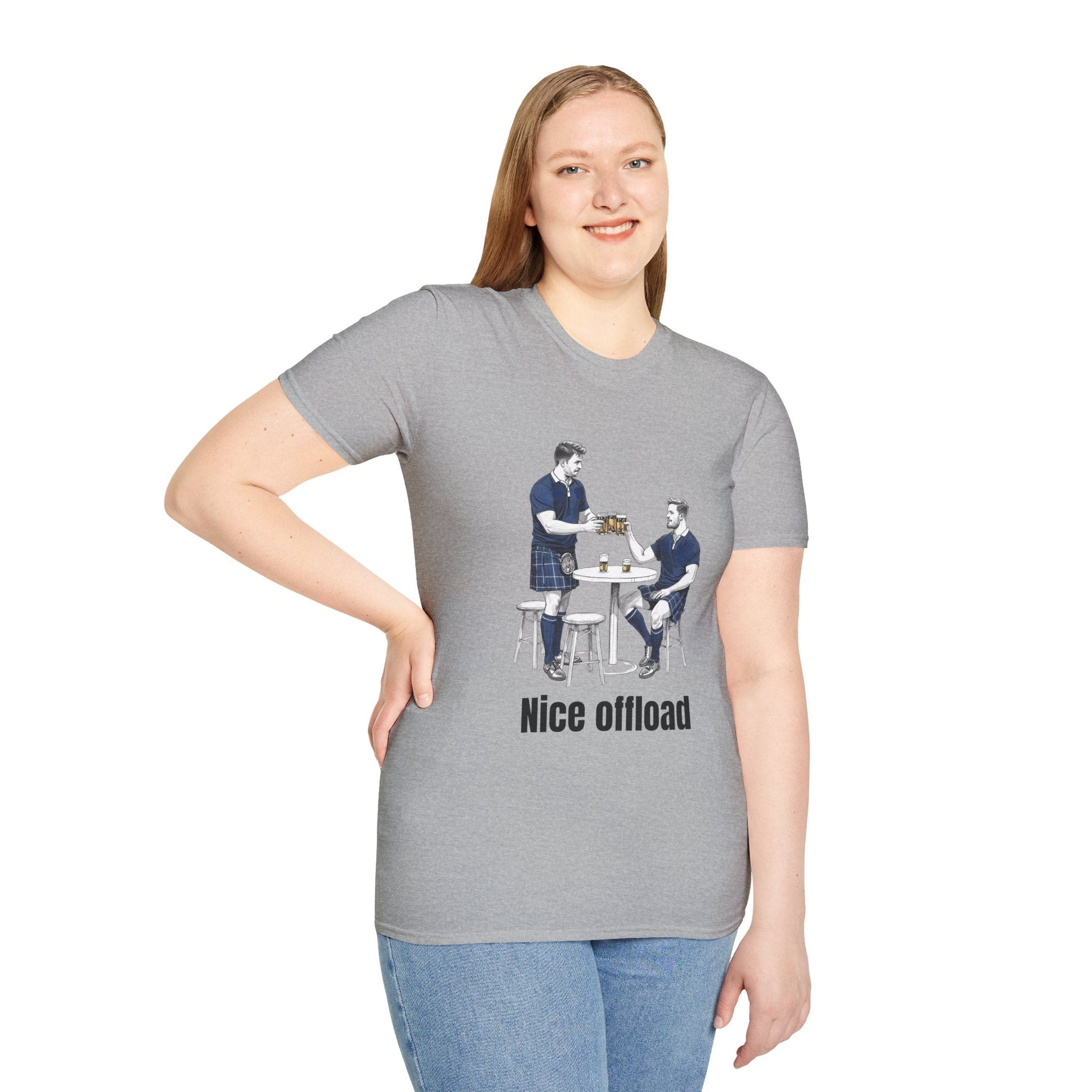 Nice Offload Rugby T-Shirt – Scotland Rugby Fan Gift - Rugby & Beer