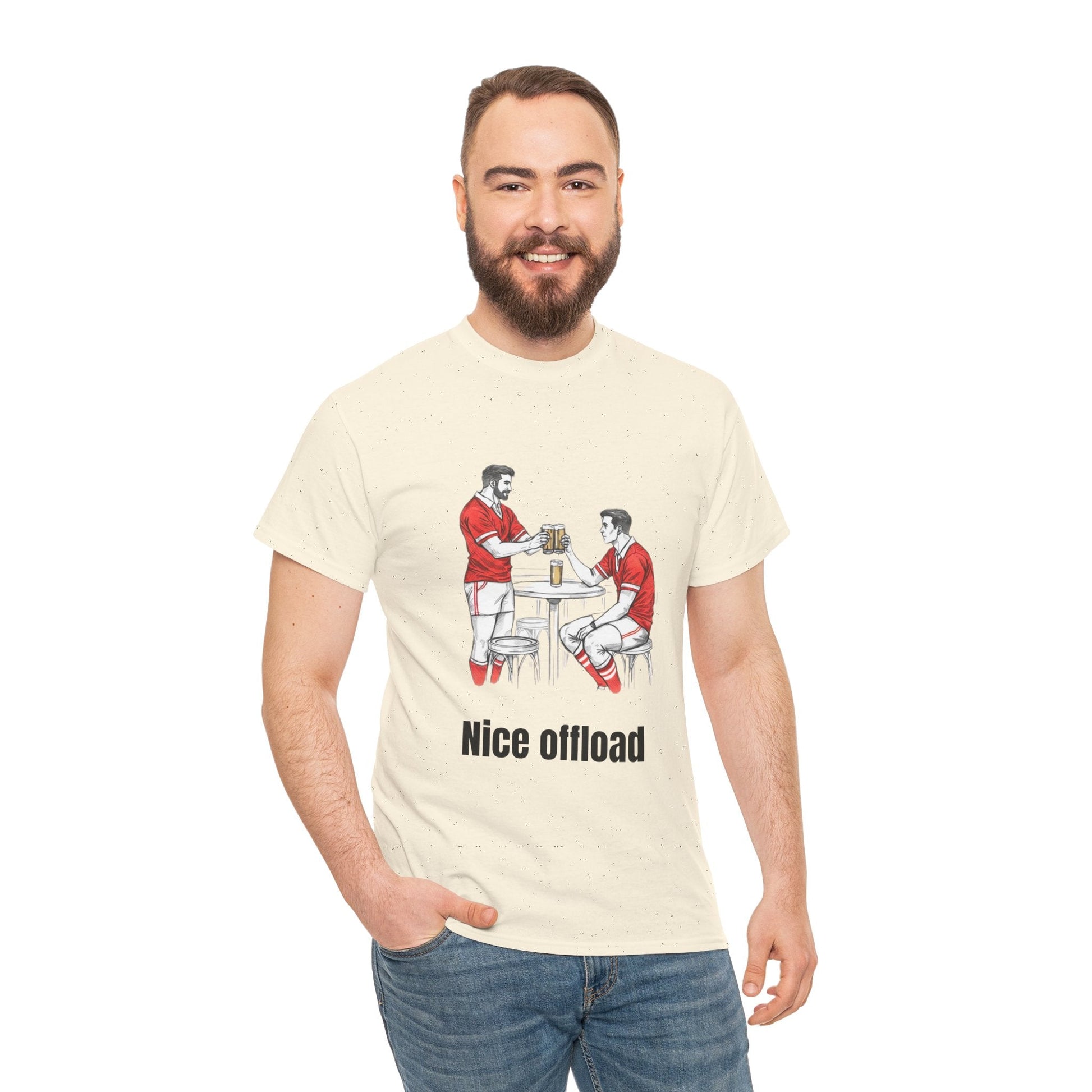 Nice Offload Rugby T-Shirt – Wales Rugby Fan Gift - Rugby & Beer