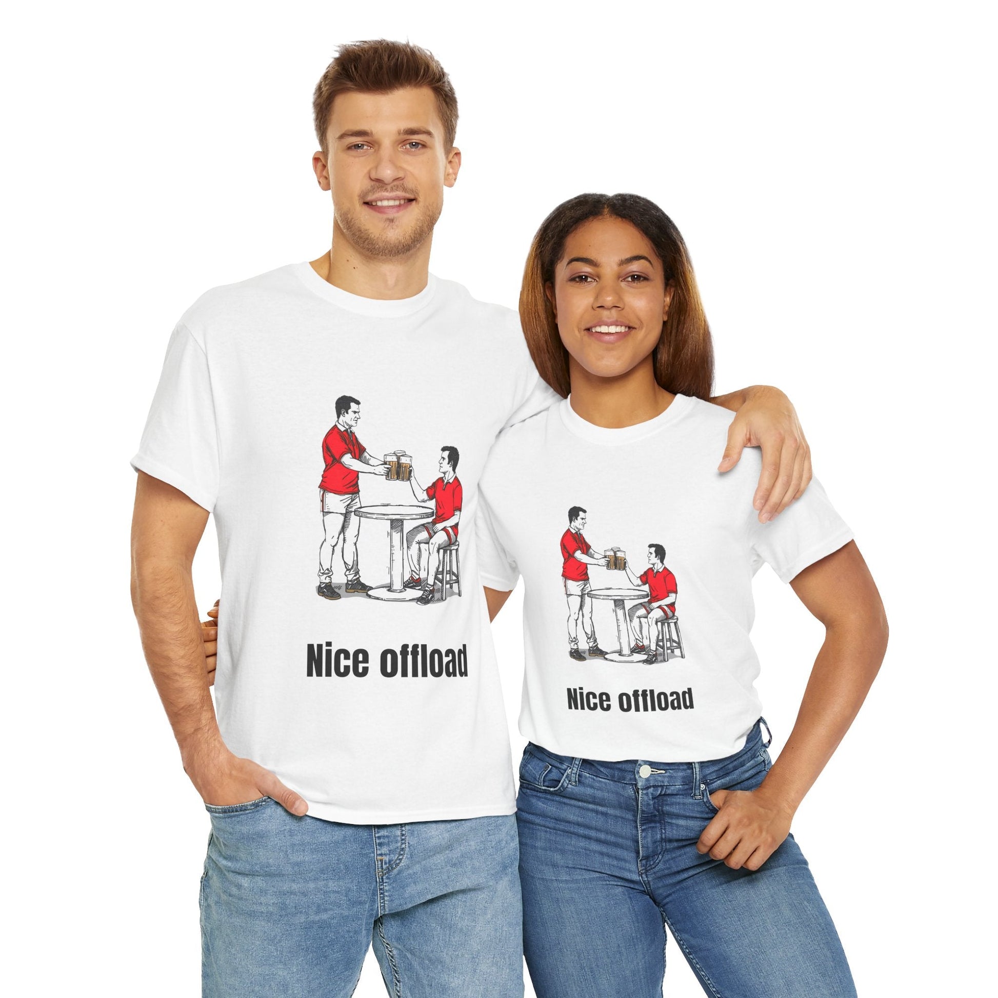 Nice Offload Rugby T-Shirt – Wales Rugby Fan Gift - Rugby & Beer