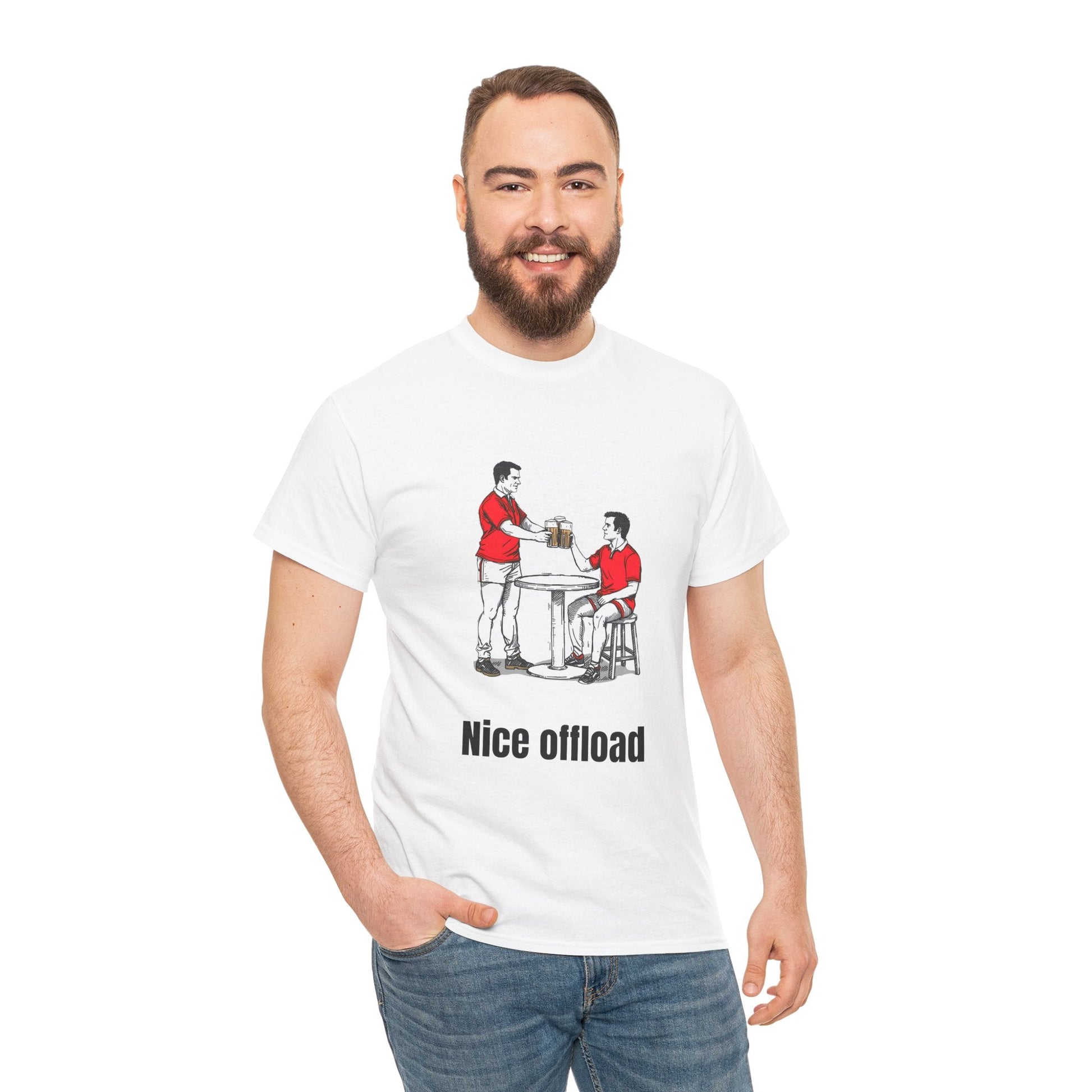 Nice Offload Rugby T-Shirt – Wales Rugby Fan Gift - Rugby & Beer