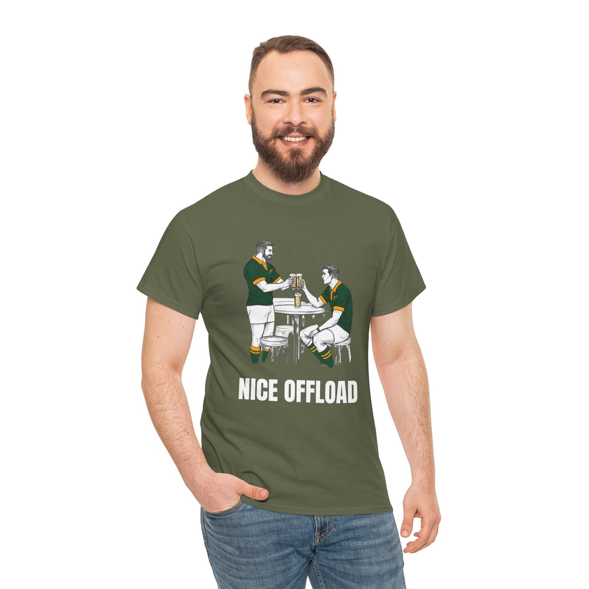 Nice Offload – South Africa Rugby Fan T-Shirt | Rugby & Beer - Rugby & Beer