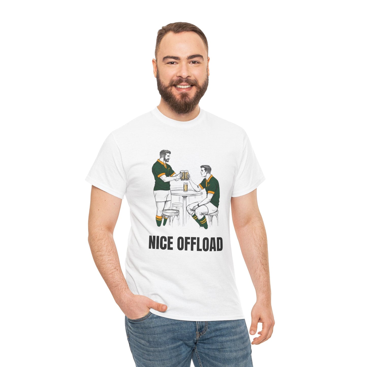 Nice Offload – South Africa Rugby Fan T-Shirt | Rugby & Beer - Rugby & Beer