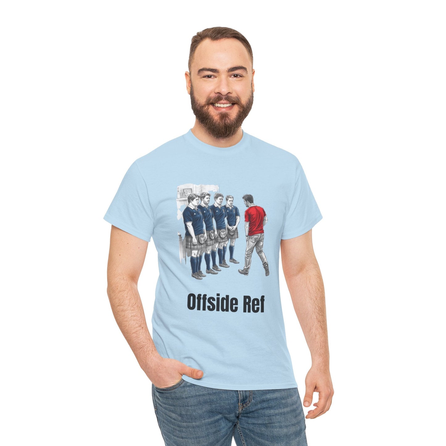 Offside Ref – Funny Scottish Rugby T-Shirt for Fans & Gifts - Rugby & Beer