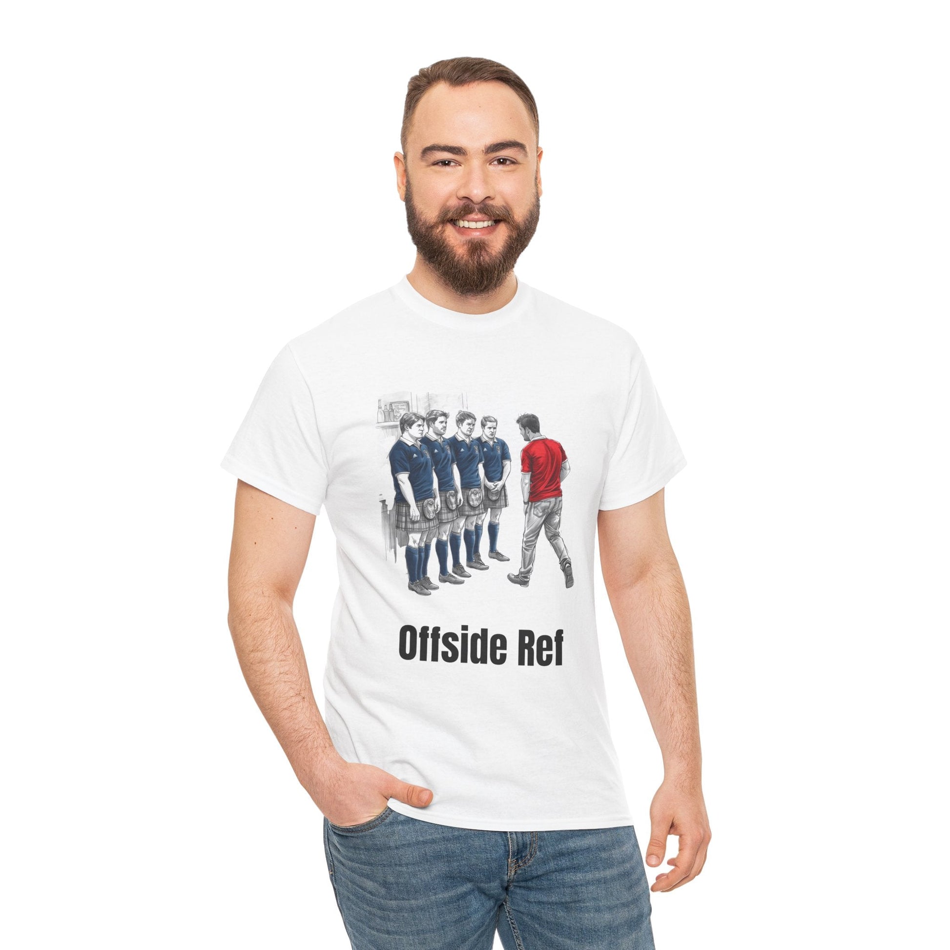 Offside Ref – Funny Scottish Rugby T-Shirt for Fans & Gifts - Rugby & Beer