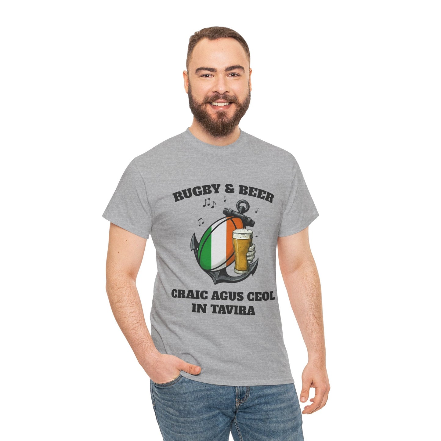 Personalised Rugby & Beer T-Shirt / Tavira - Rugby & Beer