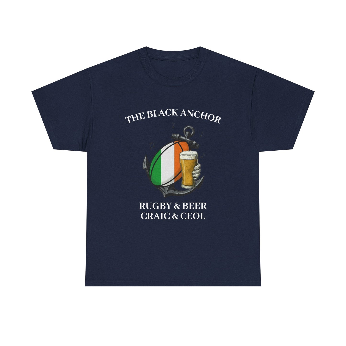 Personalized Rugby & Beer Tee - The Black Anchor - Rugby & Beer