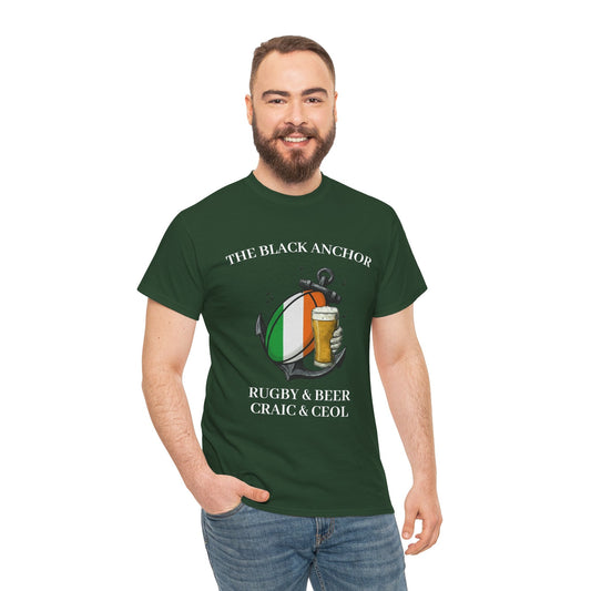 Personalized Rugby & Beer Tee - The Black Anchor - Rugby & Beer