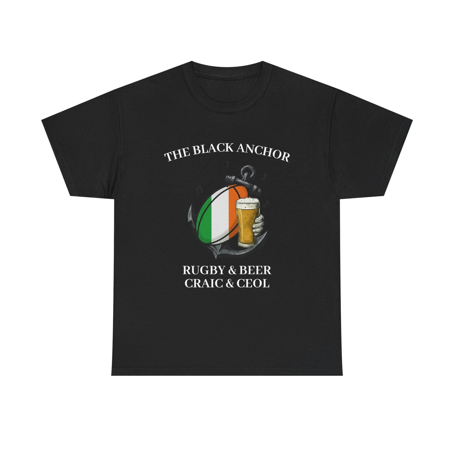 Personalized Rugby & Beer Tee - The Black Anchor - Rugby & Beer