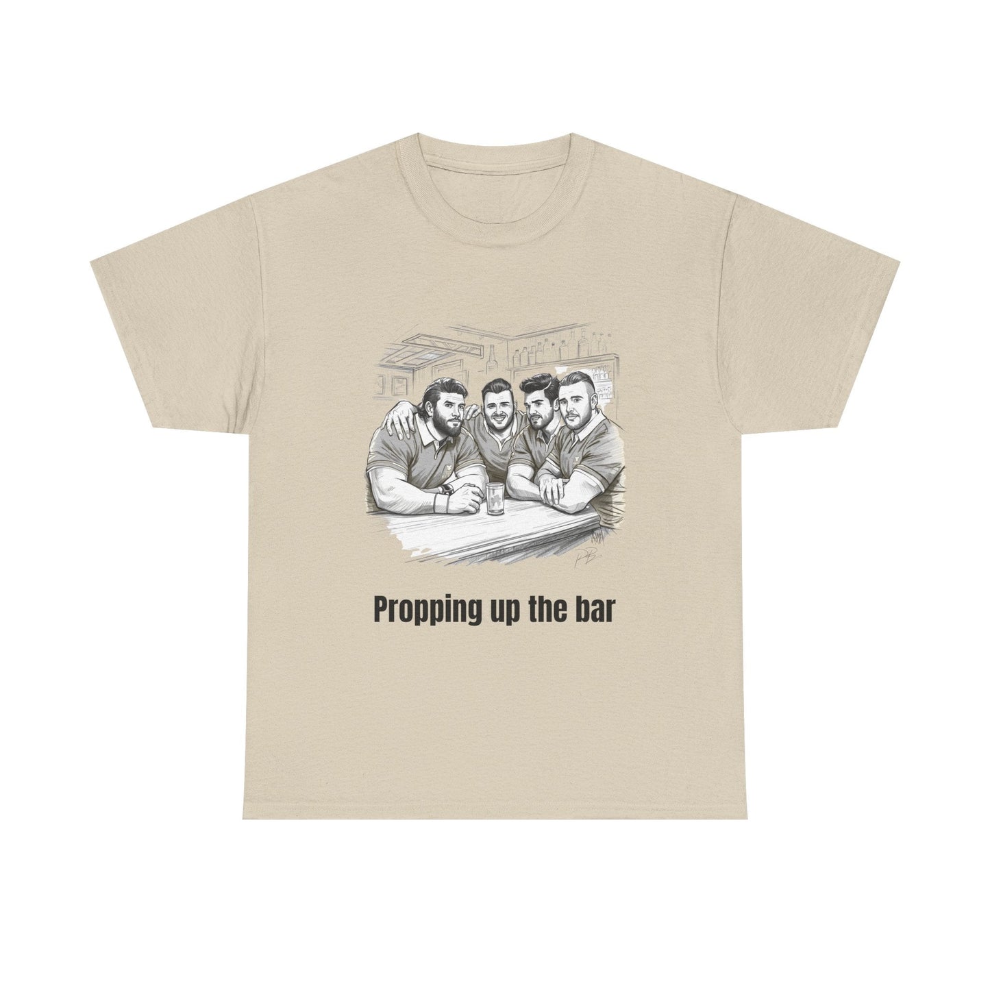 Propping Up The Bar – Funny English Rugby T-Shirt for Fans & Gifts - Rugby & Beer