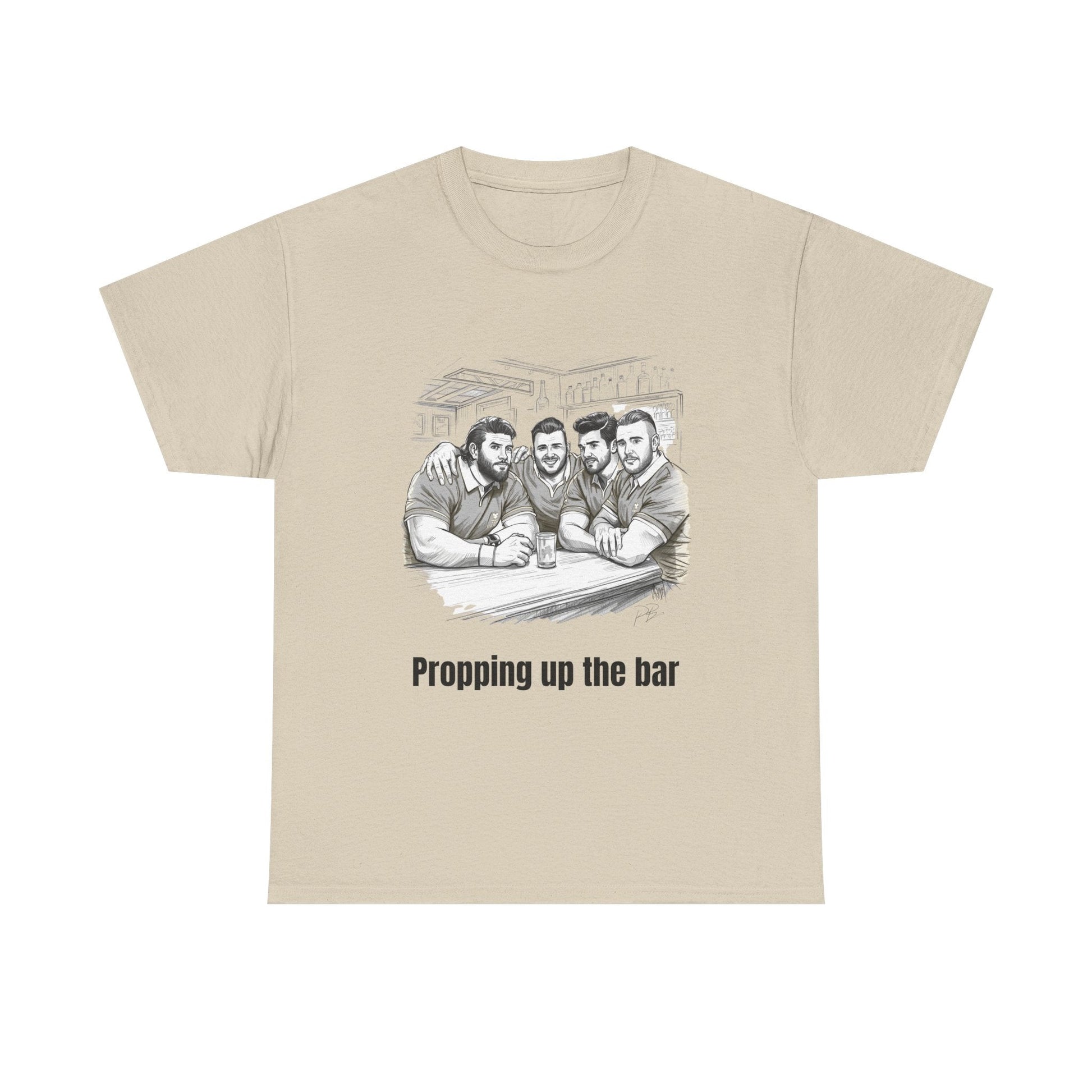 Propping Up The Bar – Funny English Rugby T-Shirt for Fans & Gifts - Rugby & Beer