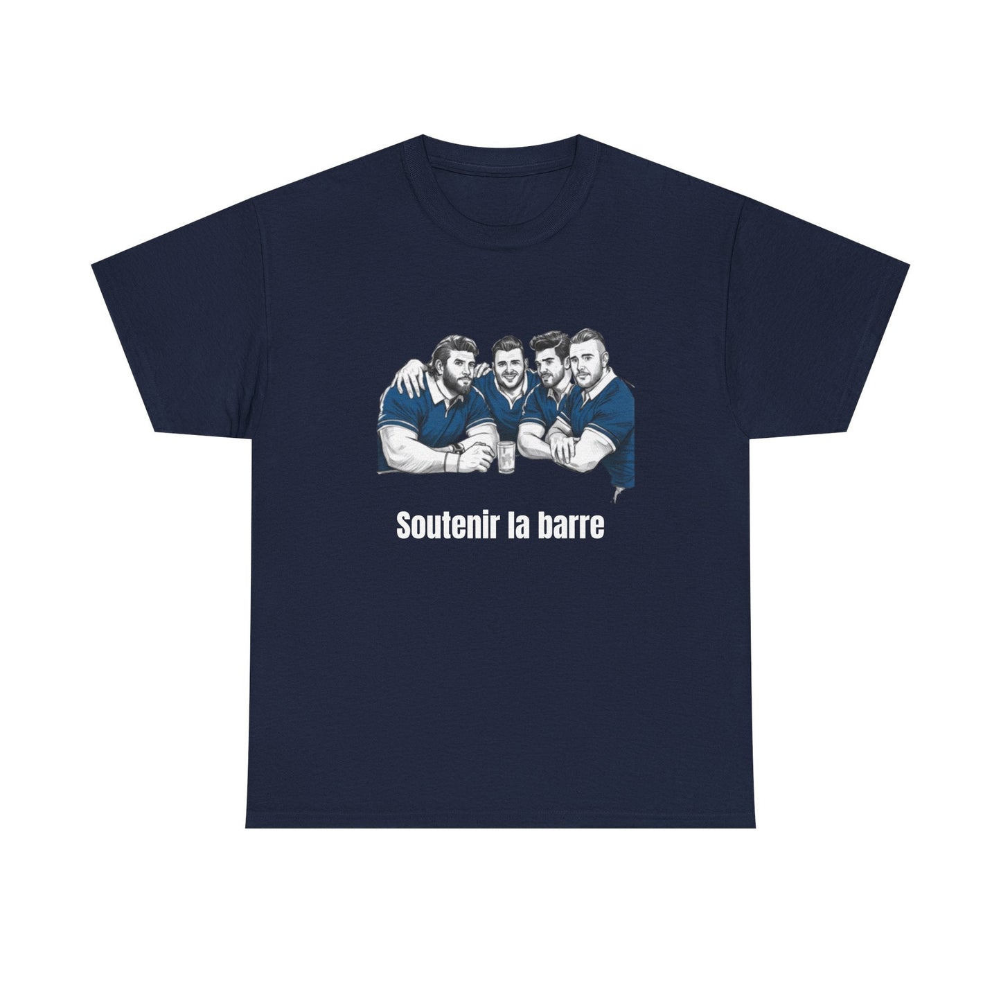 Propping up the Bar – Funny French Rugby T-Shirt for Fans and Gifts - Rugby & Beer