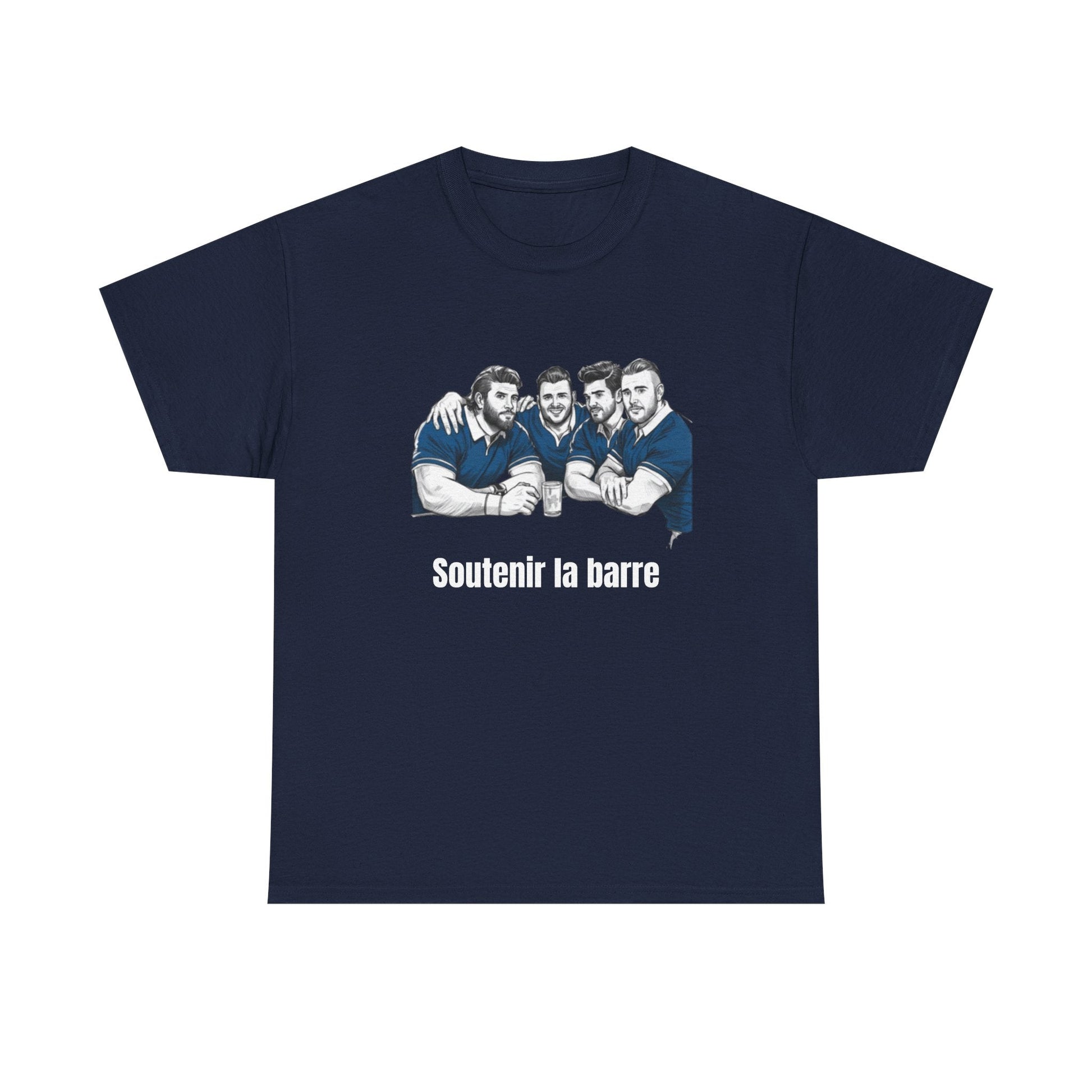 Propping up the Bar – Funny French Rugby T-Shirt for Fans and Gifts - Rugby & Beer