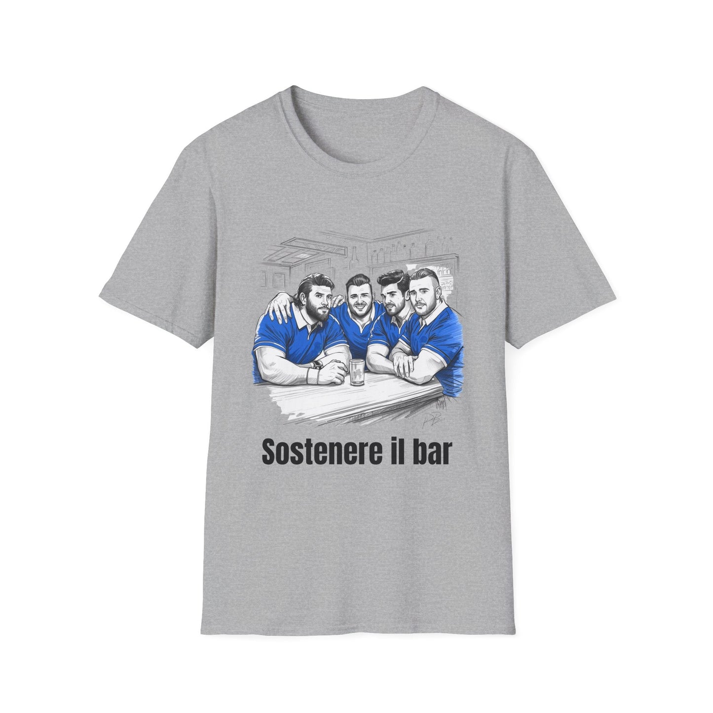 Propping Up The Bar – Funny Italian Rugby T-Shirt for Fans and Gifts - Rugby & Beer