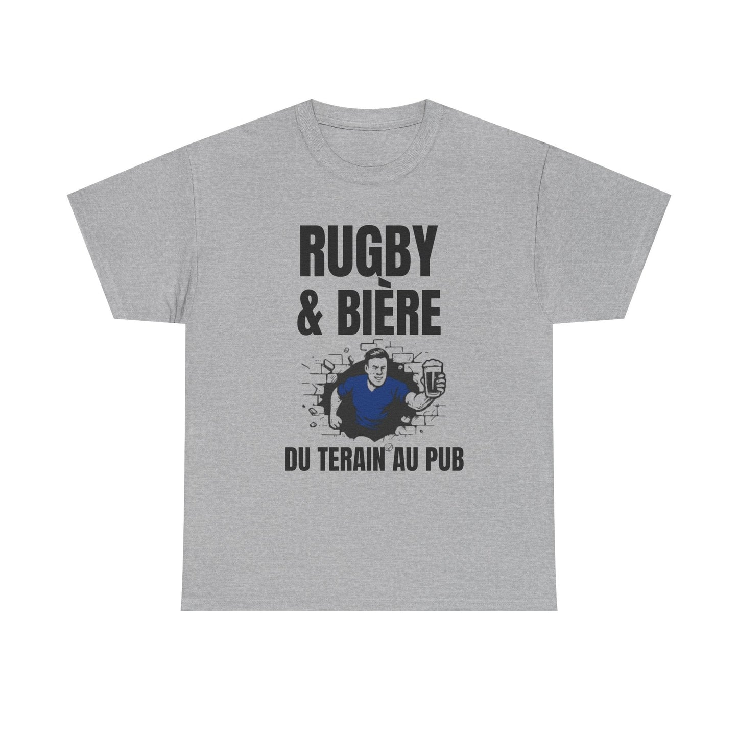 Rugby and Beer T-shirt – From the pitch to the pub | French rugby supporters' T-shirt - Rugby & Beer