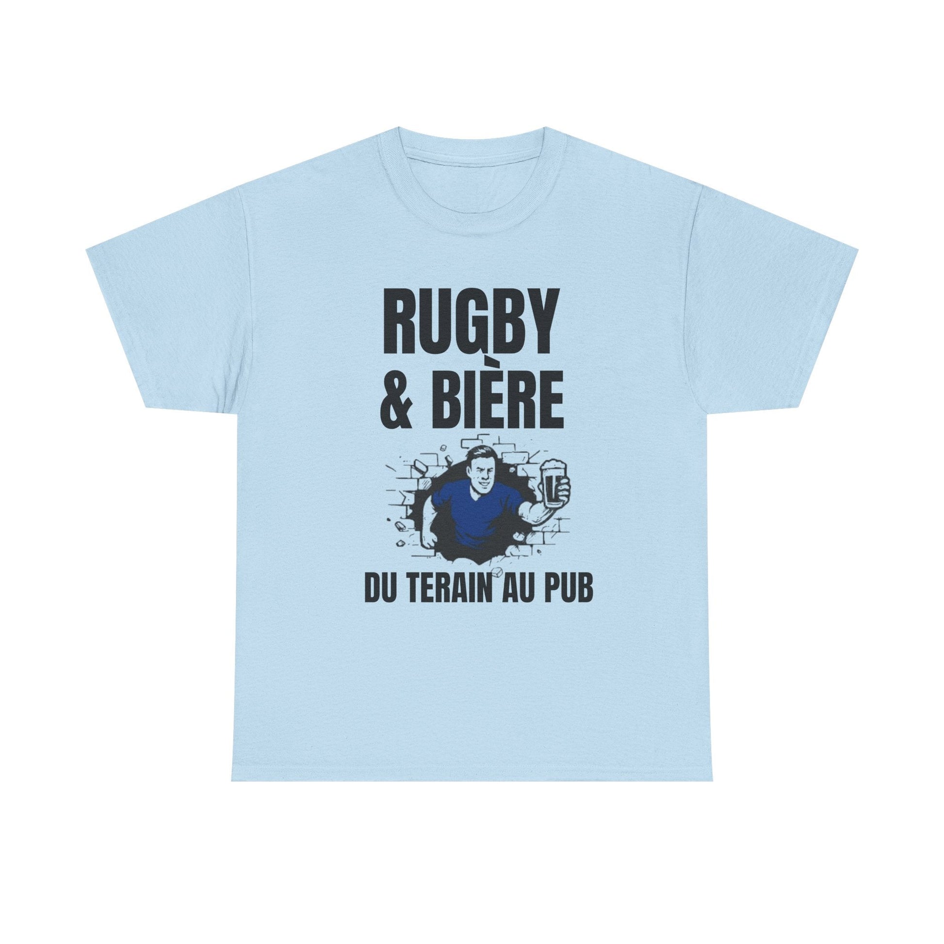 Rugby and Beer T-shirt – From the pitch to the pub | French rugby supporters' T-shirt - Rugby & Beer