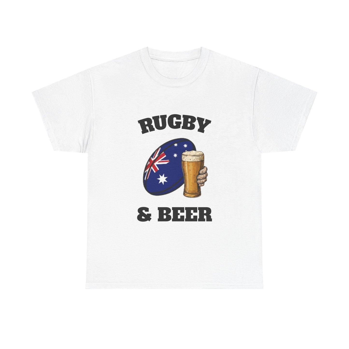 Rugby & Beer Australia T-Shirt – Wallabies Rugby Fans Match Day Tee - Rugby & Beer