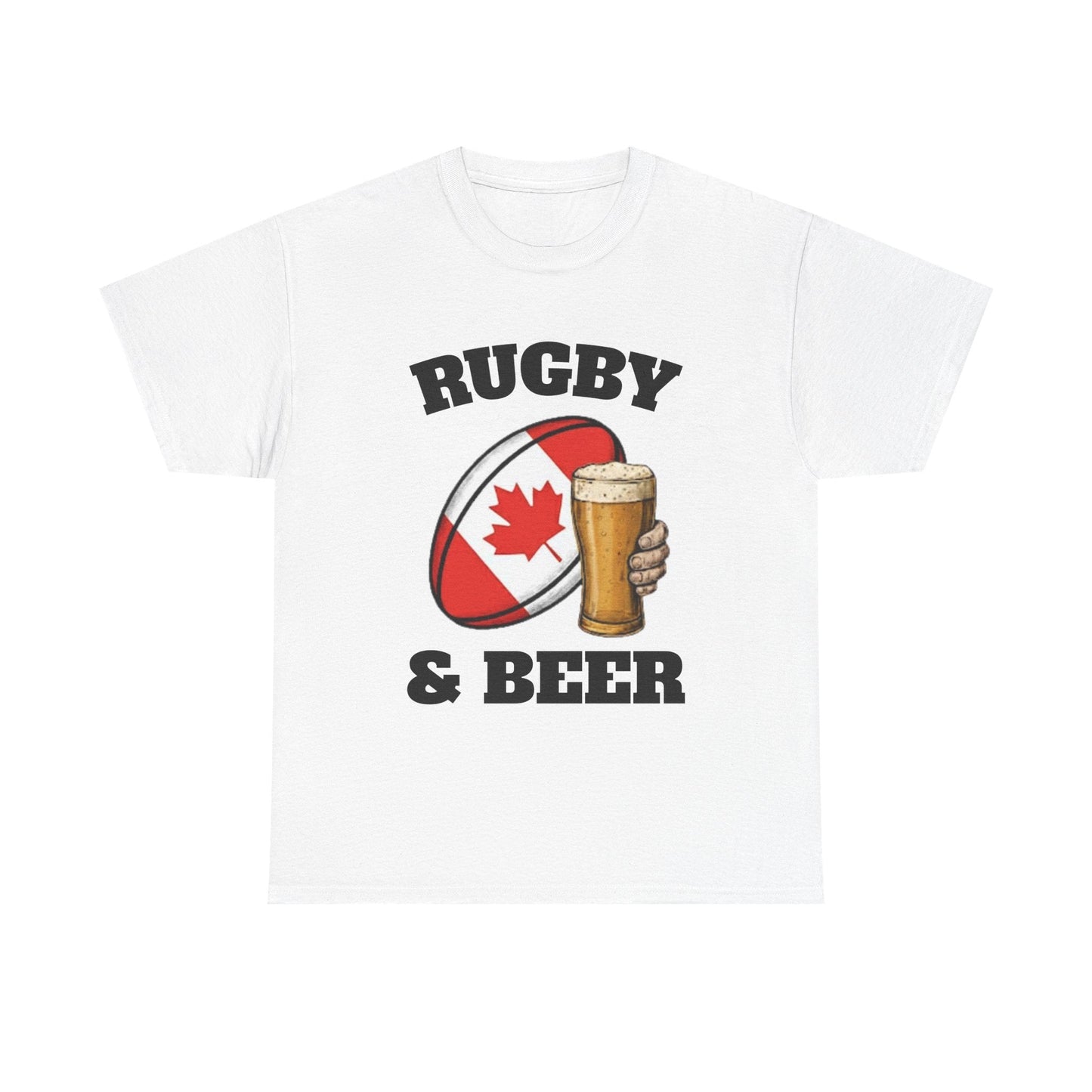 Rugby & Beer Canada T-Shirt – Canadian Rugby Fan Tee - Rugby & Beer