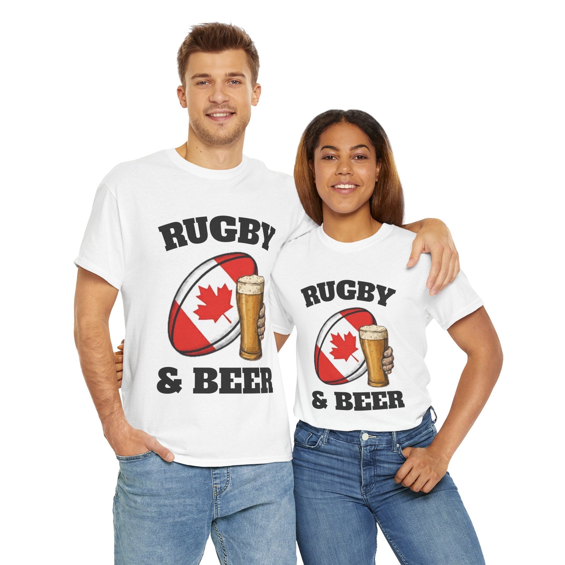 Rugby & Beer Canada T-Shirt – Canadian Rugby Fan Tee - Rugby & Beer