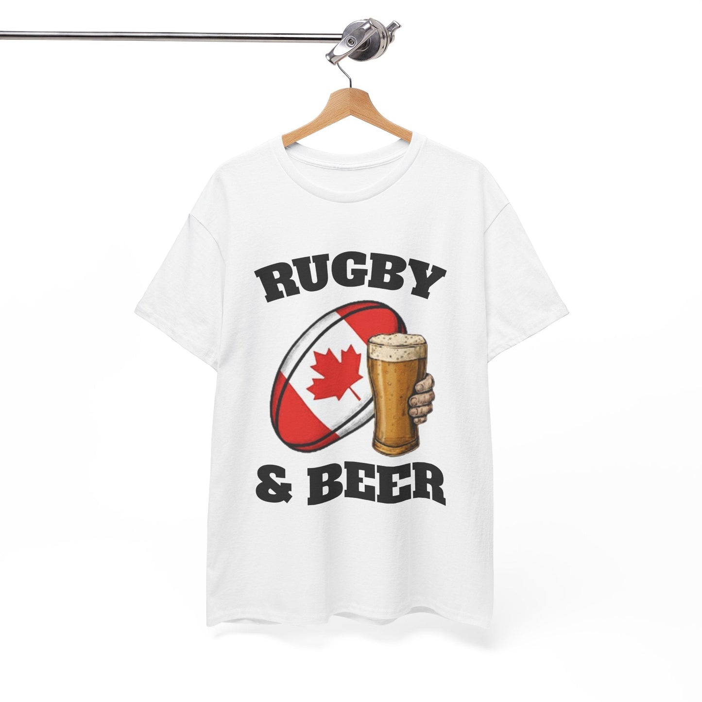 Rugby & Beer Canada T-Shirt – Canadian Rugby Fan Tee - Rugby & Beer
