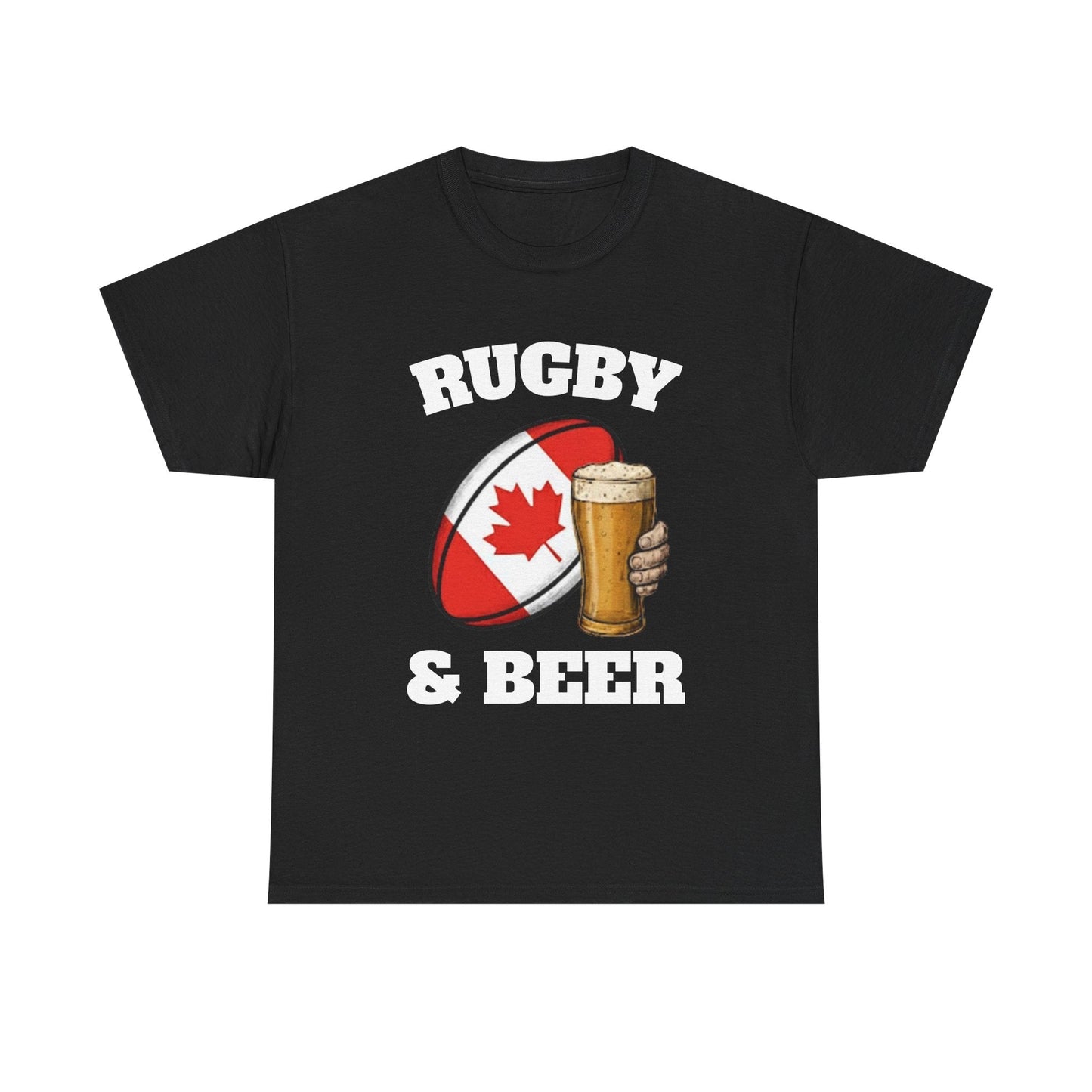 Rugby & Beer Canada T-Shirt – Canadian Rugby Fan Tee - Rugby & Beer