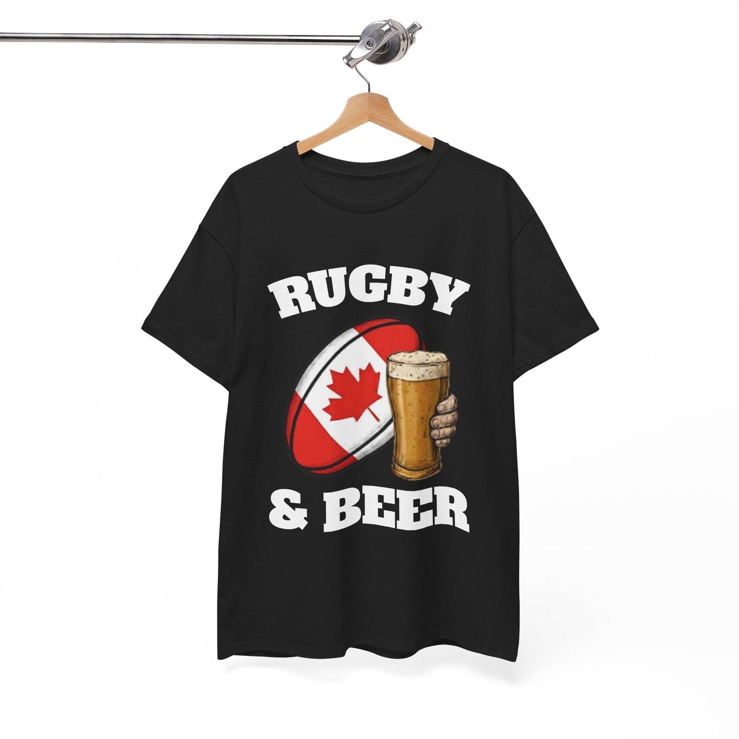 Rugby & Beer Canada T-Shirt – Canadian Rugby Fan Tee - Rugby & Beer