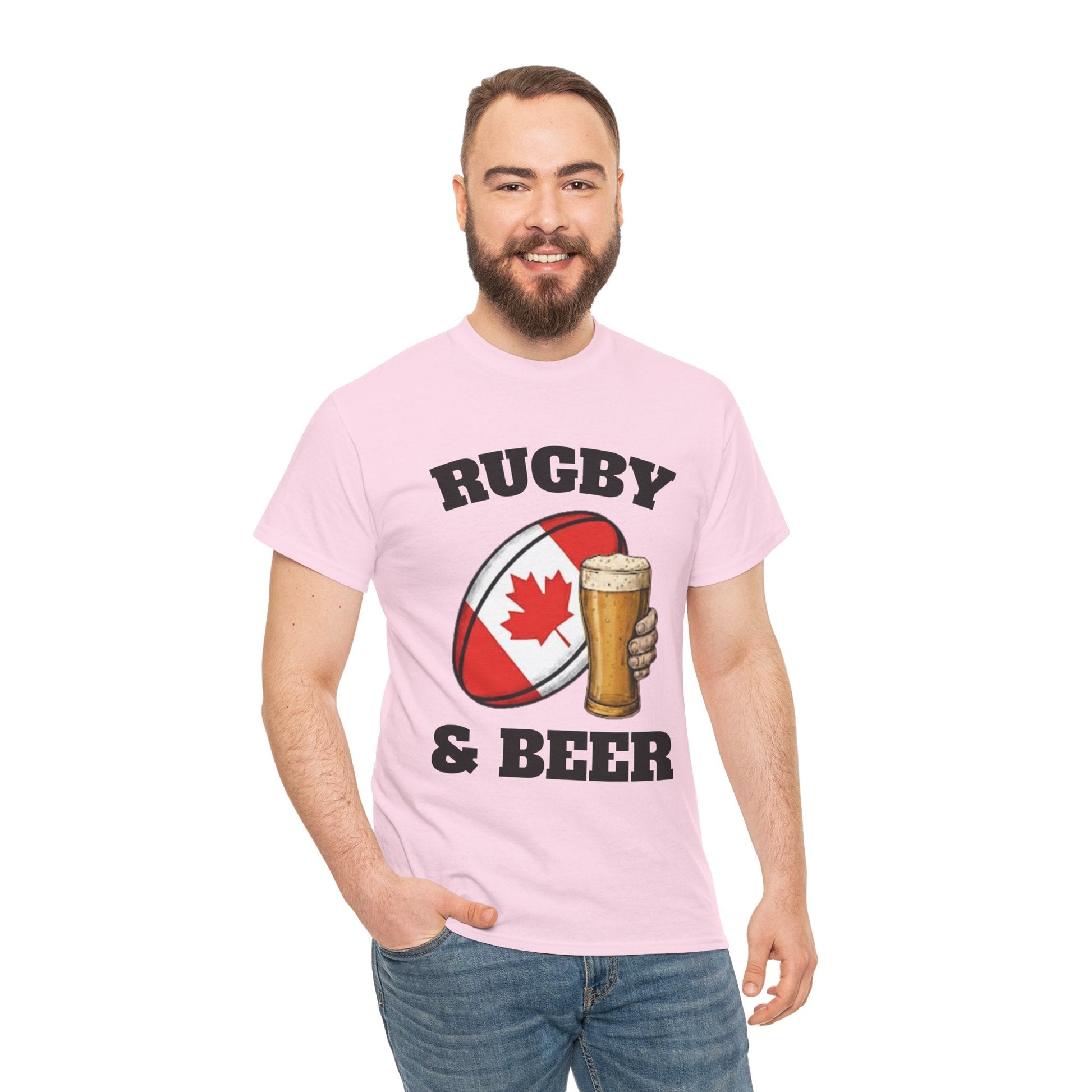 Rugby & Beer Canada T-Shirt – Canadian Rugby Fan Tee - Rugby & Beer