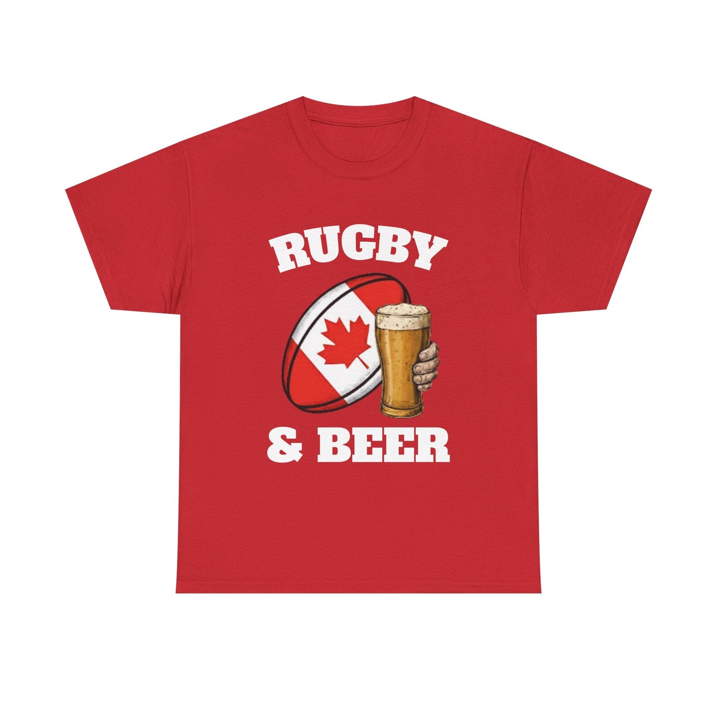 Rugby & Beer Canada T-Shirt – Canadian Rugby Fan Tee - Rugby & Beer
