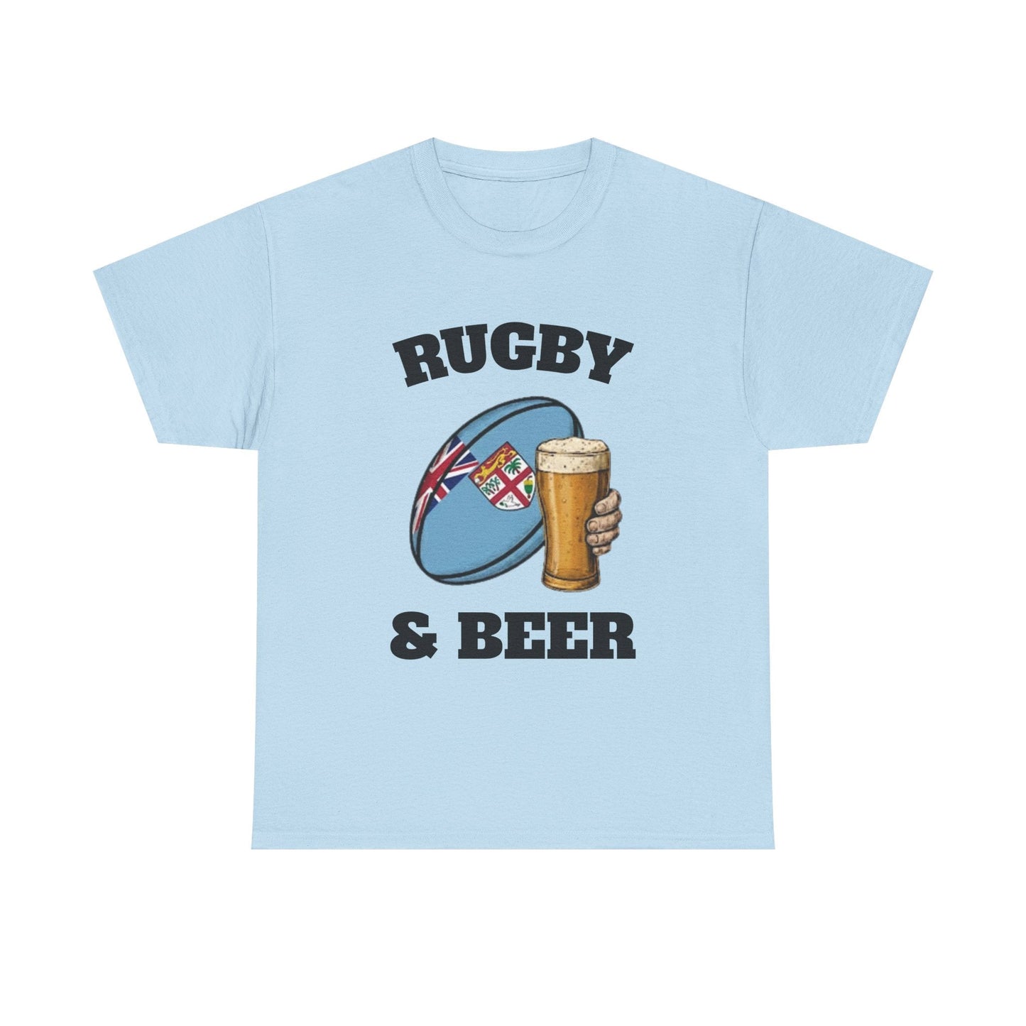 Rugby & Beer Fiji T-Shirt – Flying Fijians Rugby Fan Tee - Rugby & Beer