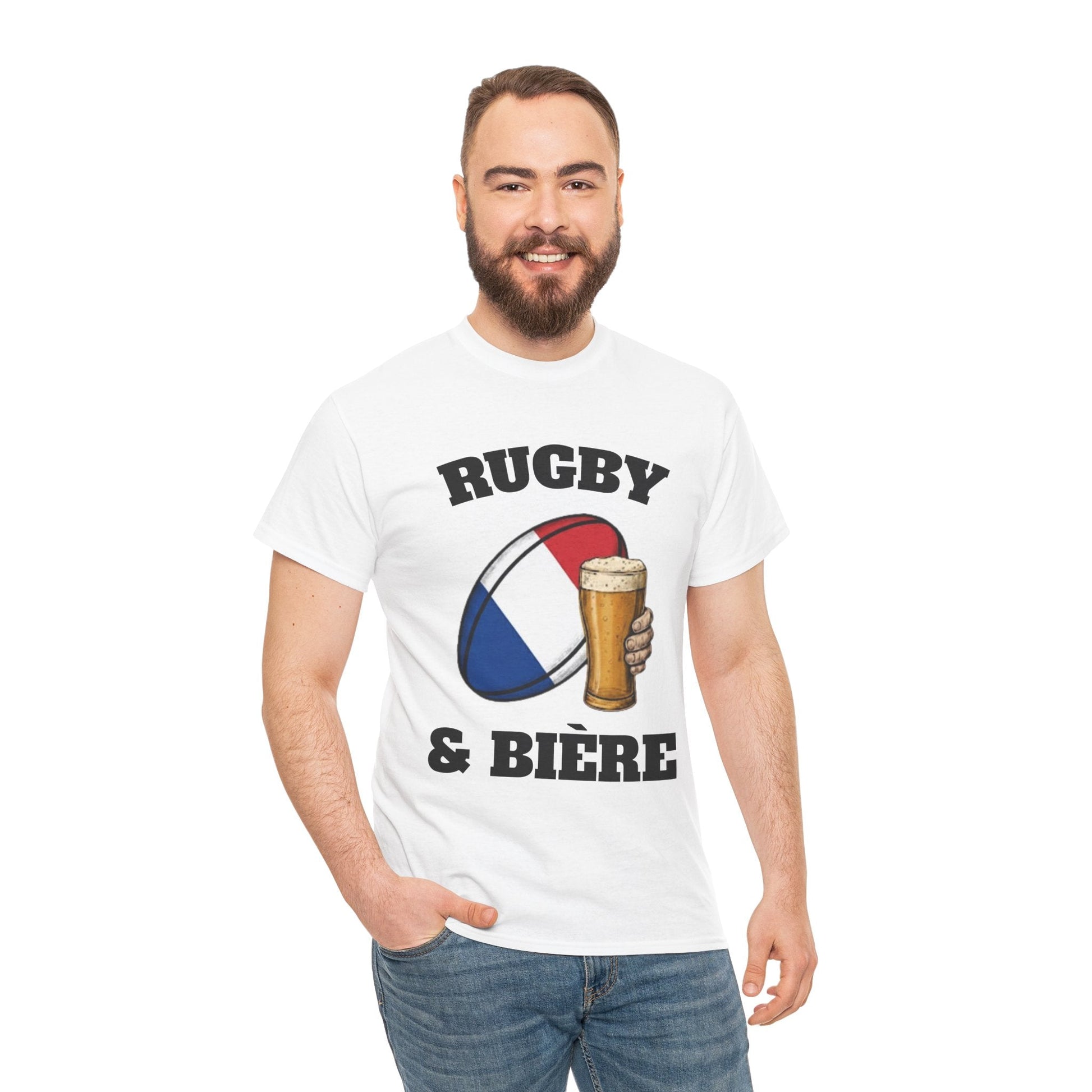 Rugby & Beer – French Rugby Supporter T-shirt - Rugby & Beer